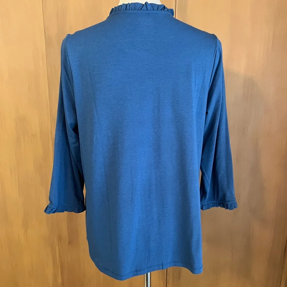 Lands’ End 3/4 sleeve knit top, small, nwt - Picture 4 of 8